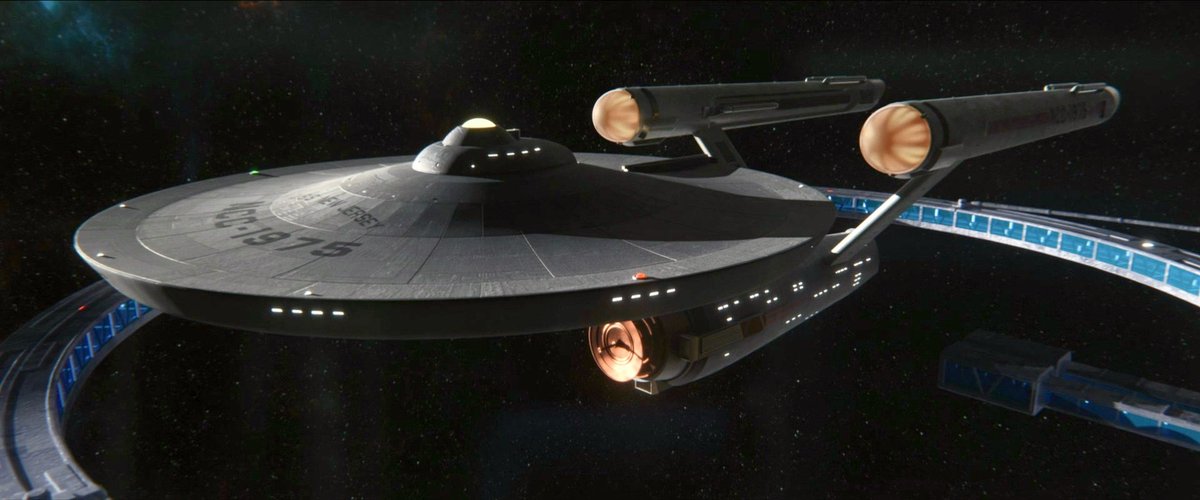 EoMProject's tweet photo. USS New Jersey (NCC-1975) was the last Constitution built before the TMP (total modification programme) refits. Launched the day the Organian War ended, New Jersey would serve in the 3rd Fleet until 2276, when she underwent a minor refit to upgrade her technology. https://t.co/eGio6mWynD