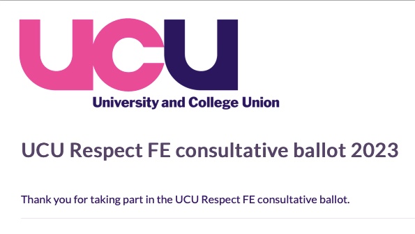 DaveBlacklist's tweet photo. I've voted in the @UCU e-ballot for #FEstrike
Voting closes today - so hurry up https://t.co/2n9qWmsWf2