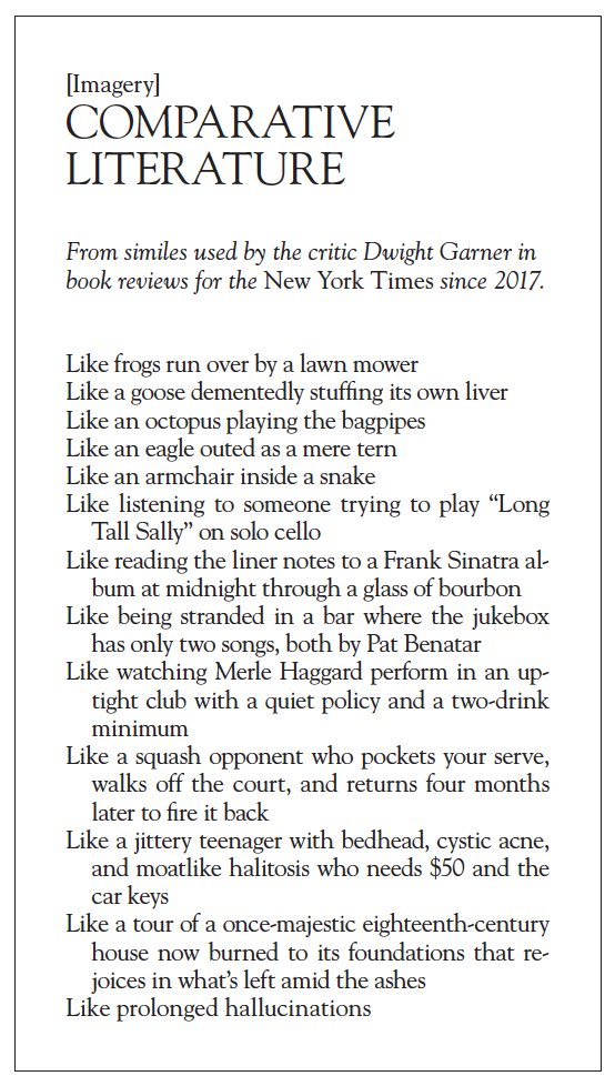 alexkong1313's tweet image. in the new issue of @Harpers: Dwight Garner’s modern English usage in @nytimesbooks