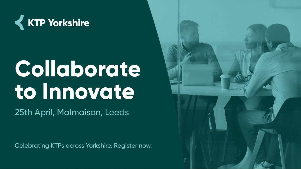 TKE_Beckett's tweet image. KTP Yorkshire: Collaborate to Innovate!

Join us and fellow universities to find out how @leedsbeckett and academic teams across the Yorkshire Region can support you through innovation, research and business growth.

🗓️ 25 April
🕒 9:00-17:00
Details: bit.ly/ktpyorkshire