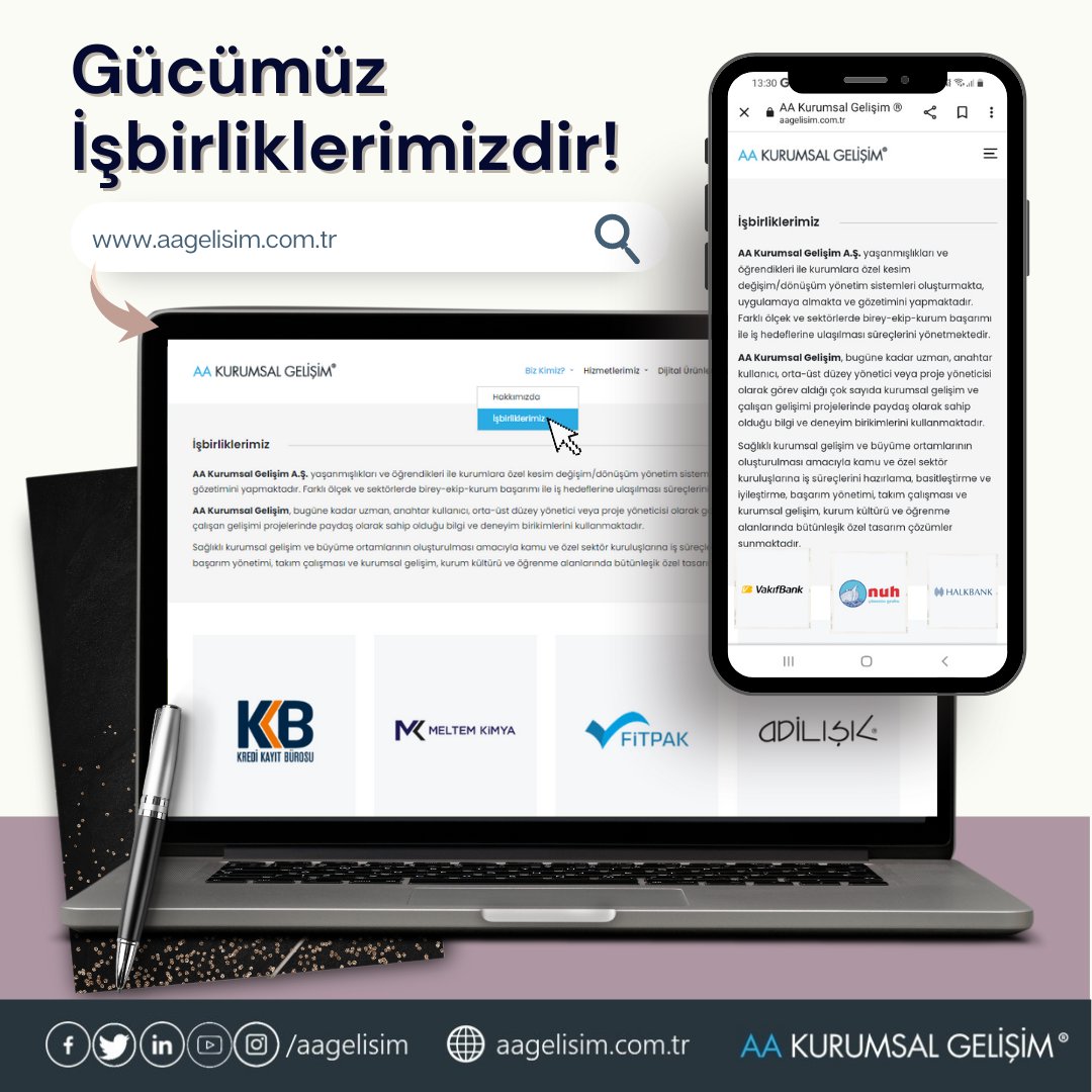 aagelisim's tweet photo. Gücümüz İşbirliklerimizdir!

İşbirlikteliklerimiz ile ilgili daha detaylı bilgi almak isterseniz https://t.co/ywFkEnOlnX adresini ziyaret edebilirsiniz.

#işbirliği #kurumsalgelişim https://t.co/xU59STwlDt