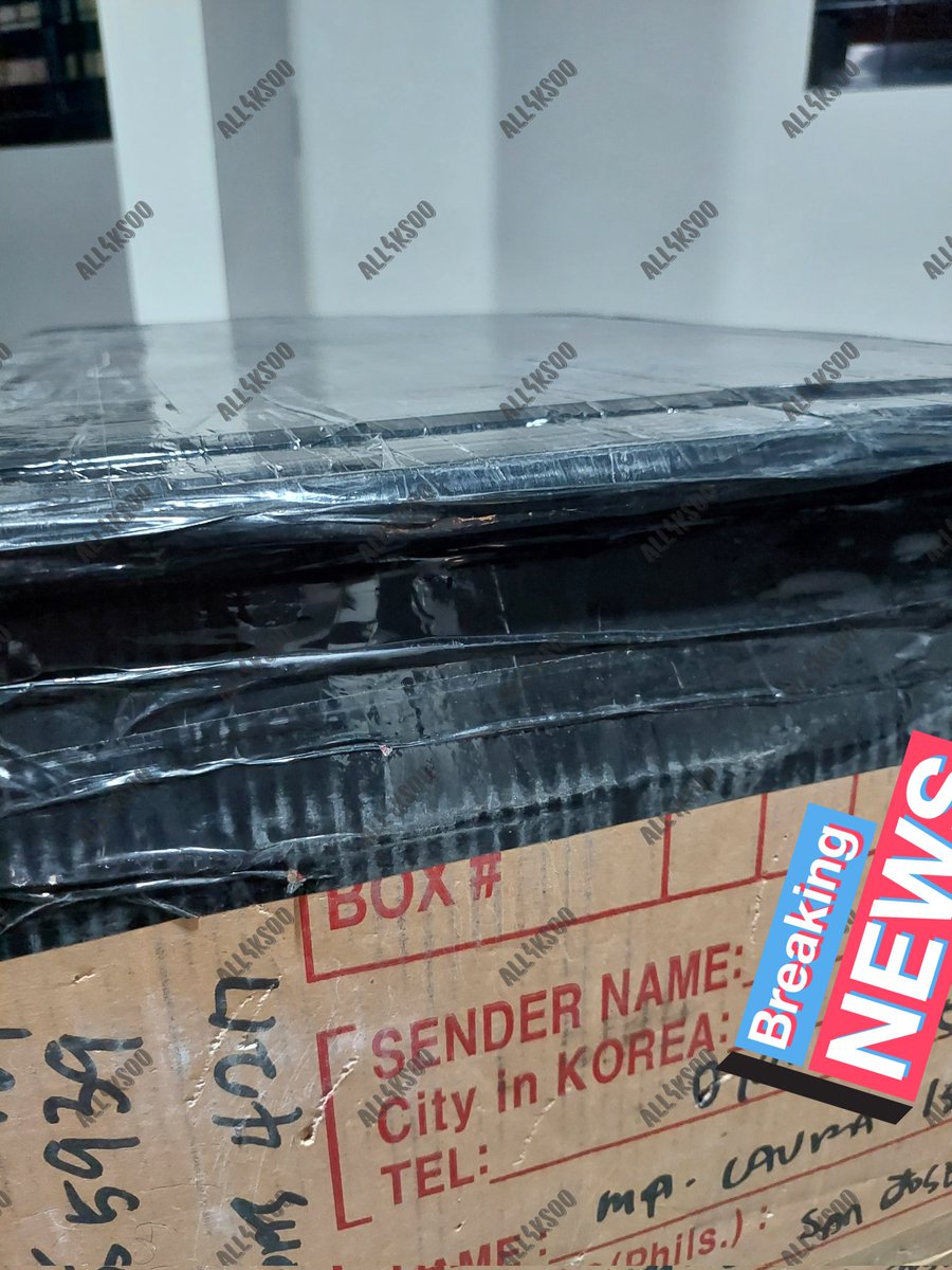 all4ksoo's tweet photo. #4KsooARRIVALS 🐧
Korea Air Cargo Box & Jumbo + Mini BOX32 - ARRIVED; notices will be sent via DM/email in a few✨️
📌For the BOX32, I picked it up earlier this afternoon at Laguna Depot WH since courier's truck is unavailable and suddenly won't be able to deliver until tom. https://t.co/kENmn2GUHd