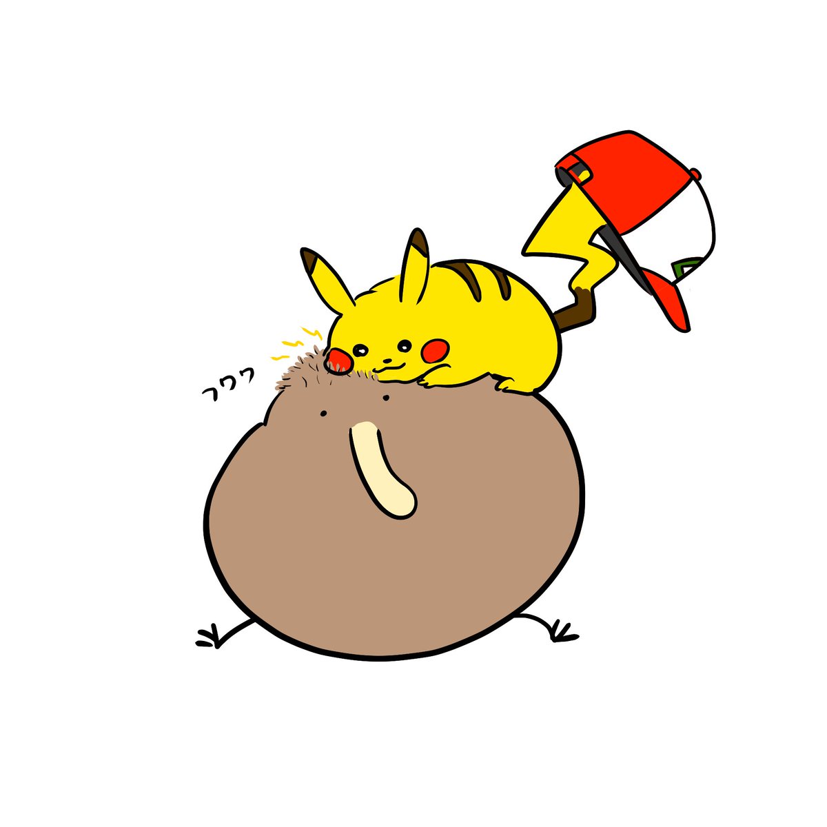 pikachu pokemon (creature) hat no humans baseball cap white background simple background electricity  illustration images