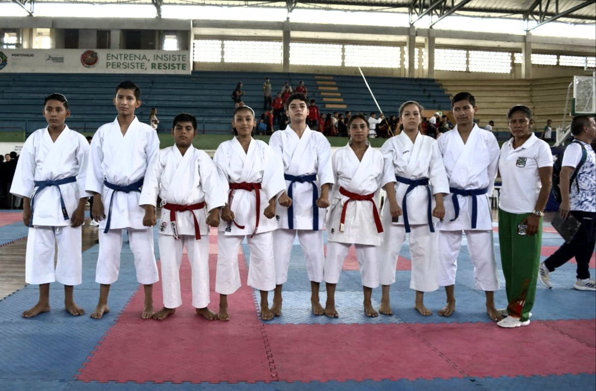 FedeManabi's tweet photo. Con la participación de 45 deportistas de @fedeManabi entre las categorias juvenil, sénior y sub-21, se realiza el Primer Campeonato Nacional de Karate en el coliseo "José Saltos Sánchez" los días 24, 25 y 26 de marzo del presente año.
#FDM
#karatedofdm https://t.co/HWP45i2q5o