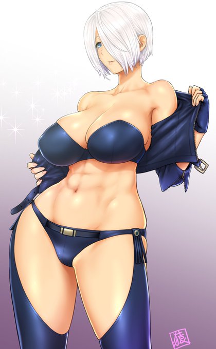 まぁ嫁なので・・・ #アンヘル
 #自分の好きなキャラ一人の画像を四枚貼る 