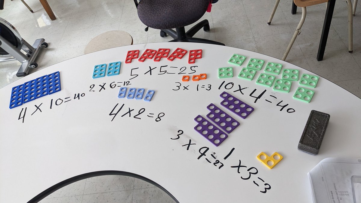 mswinterIRT's tweet image. I love the visual that @Numicon provides for learners of all ages. D is learning about the commutative property of multiplication using Numicon shapes.  @sjboscoschool @NLESDCA