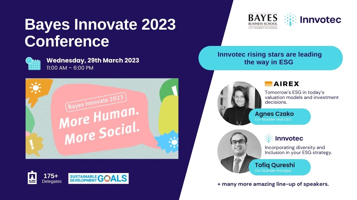 innvotec1986's tweet photo. Join us @BayesBSchool London, to hear co-founder principal @innvotec1986, and co-founder and CEO @Airex_vents speak about the importance of #ESG at #BayesInnovate 2023 More Human. More Social. 🌍🧑‍🤝‍🧑

🙂Registration Free
📅Wed 29th March
⏰11am-6pm
👉https://t.co/mEdetHRGlP https://t.co/pHAdPkomkQ