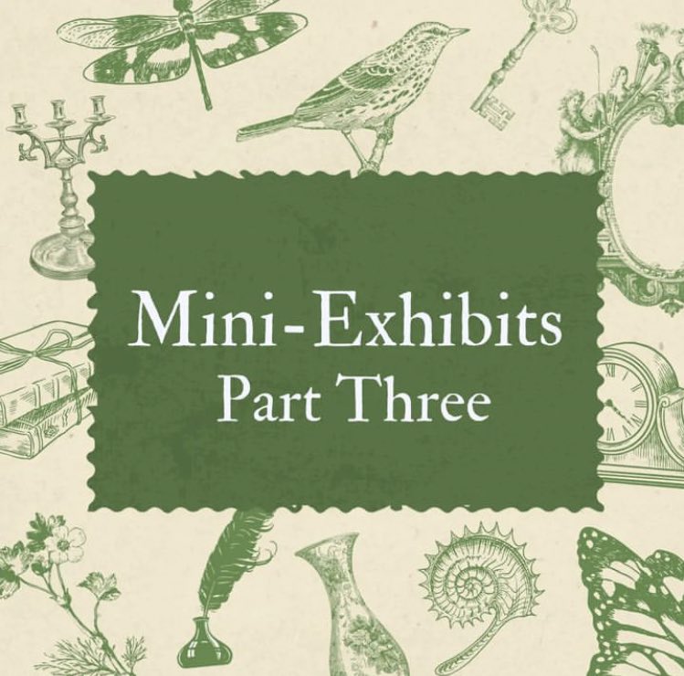 MMC_Students's tweet photo. Time for the third round of mini-exhibits! https://t.co/l3wS7fSKF1
