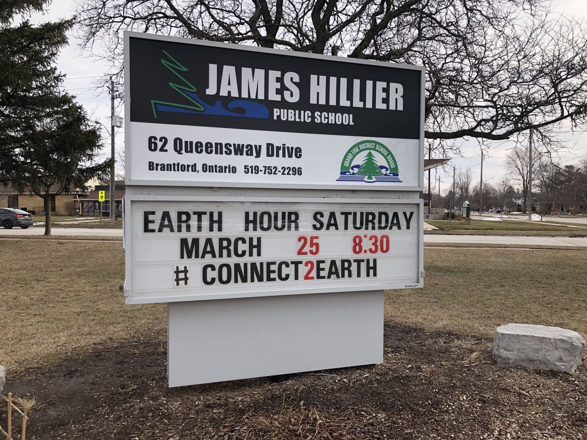 Earth Hour tomorrow ⁦<a href="/GEDSB/">Grand Erie District School Board</a>⁩ #connect2earth