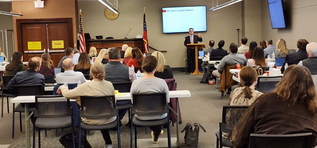 IAG_ForensicCPA's tweet photo. We are pleased to share that we recently sponsored lunch during CLE day for the Cobb County Bar Association. That same afternoon Partner Dan Branch CPA/ABV, ASA, MBA, gave an engaging and well-received presentation on Cryptocurrency https://t.co/2FYZdtRY14