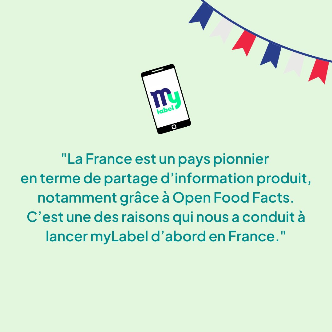 OpenFoodFactsFr's tweet photo. Pour finir la semaine en beauté, on vous parle d'une autre appli ré-utilisatrice des données Open Food Facts - c'est 🌱 @myLabelApp 
Vous pouvez lire le témoignage entier de Loïc Tanant, directeur de la communication, sur notre blog: https://t.co/4kur42p713 
#alimentation #sante https://t.co/lBXMdecZaR