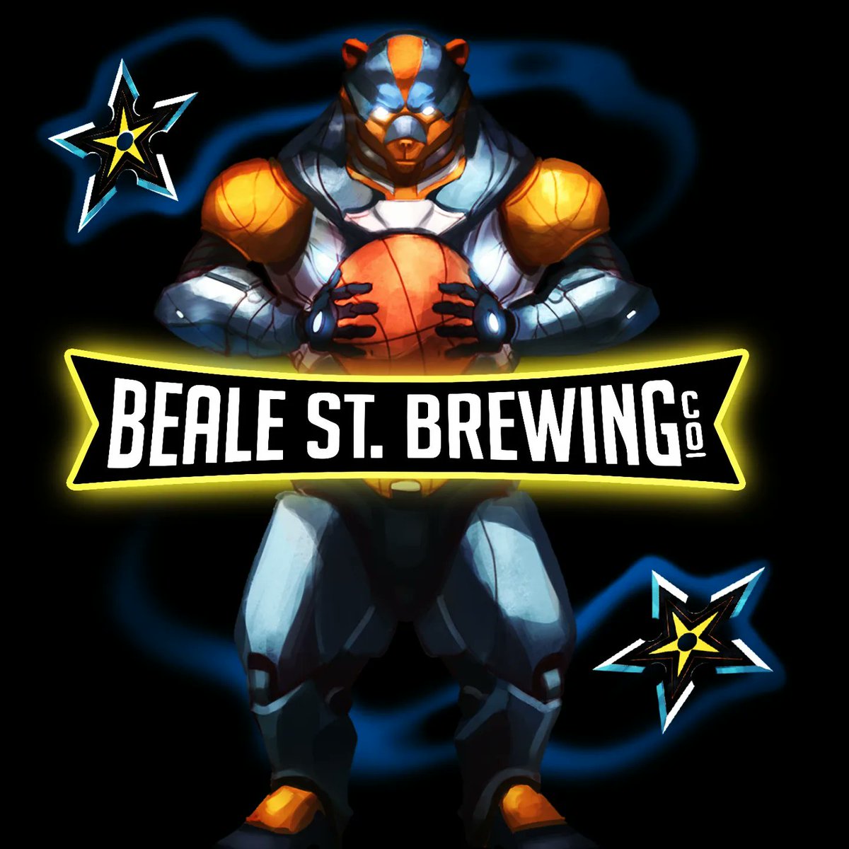 BealeStBrewing's tweet photo. ⚡#BIGMEMPHIS ENERGY GOIN' ON ⚡
#TapIntoTheMusic #BealeStreet #Memphis #BealeStreetBears #LiquidArt #BSBCo #YeahhhMane #SwagShop #Grizzlies #Grizz #Beer #DarkNinjaRises https://t.co/KdM5HUsQ8O