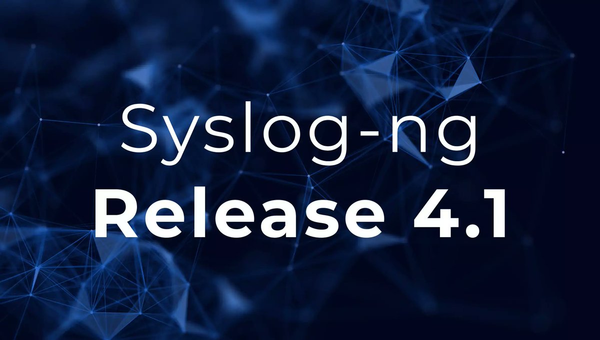 AxoFlowIO's tweet photo. The new 4.1 release brings syslog-ng closer to the containerized, cloud-native ecosystem! Get familiar with the new, Prometheus-like metrics, custom metrics, PROXY protocol v2 transport, and other improvements. Learn more at https://t.co/s4YszpYFht #syslogng #Axoflow https://t.co/znddUyTIZY