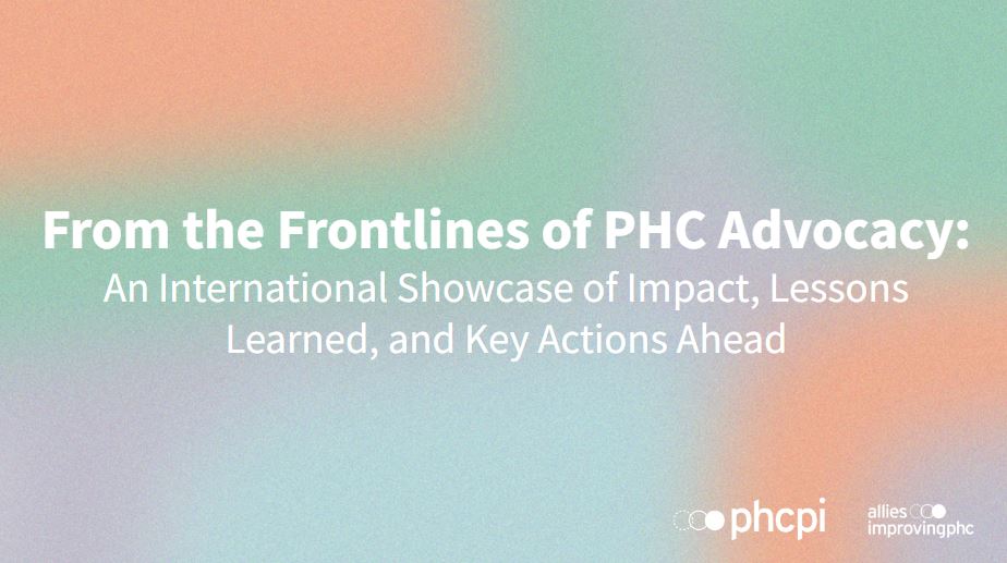 ImprovingPHC's tweet photo. We need to talk more about the crucial role of frontline advocates in driving progress on #PrimaryHealthCare. They know what their communities need &amp; where investments are needed most. 

Take a look at this snapshot of highlights from our PHC advocacy micro-grantees 1/🧵 https://t.co/51PR2NN2A9