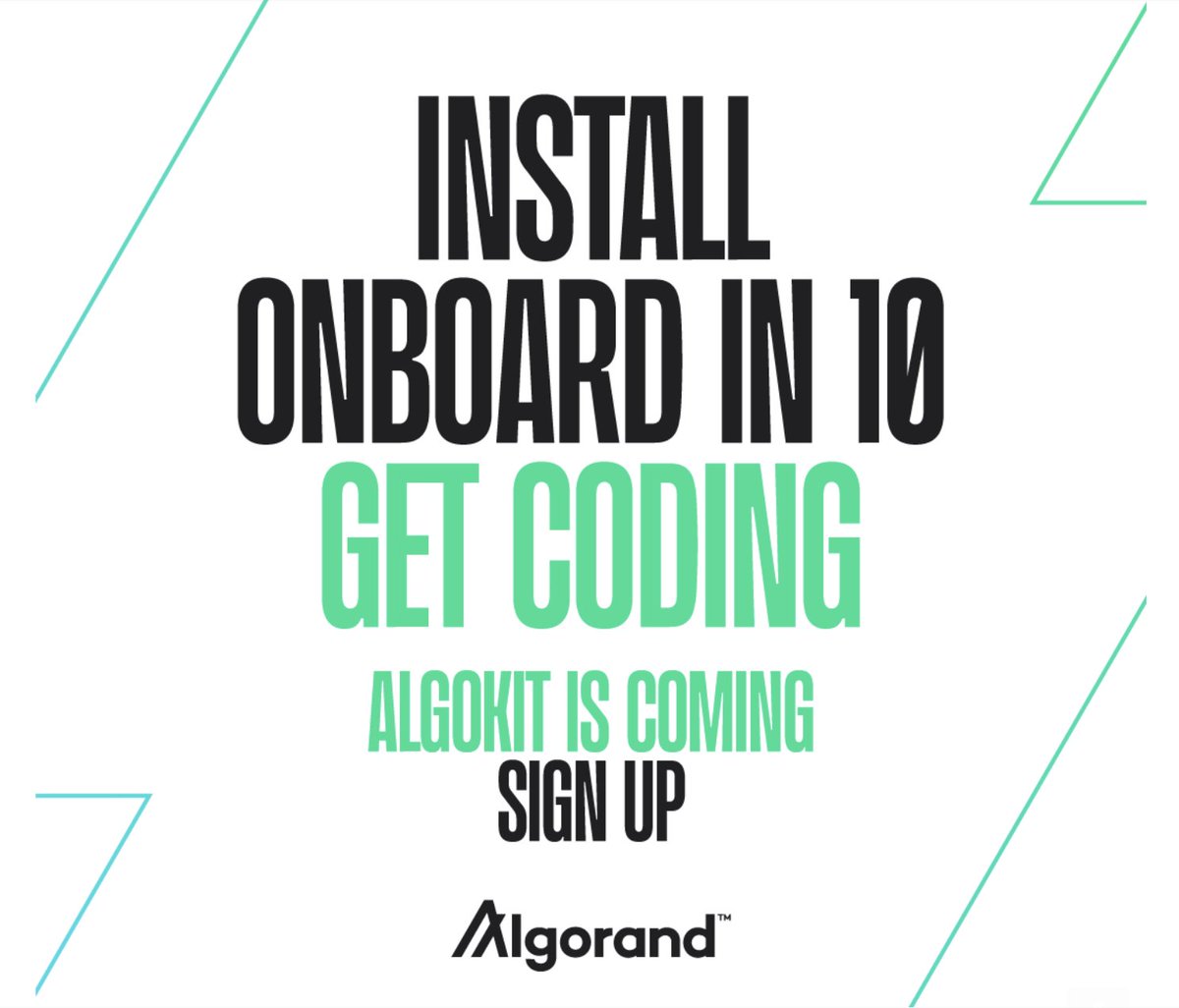 bitshiftmod's tweet image. Algorand Foundation&apos;s email and social media communications have been 🔥 this week, just got this email and couldn&apos;t be more excited! Cheers to @StaciW_DC @JessatAlgorand @JohnAlanWoods 👏 #algokit #getexcited #thefuture