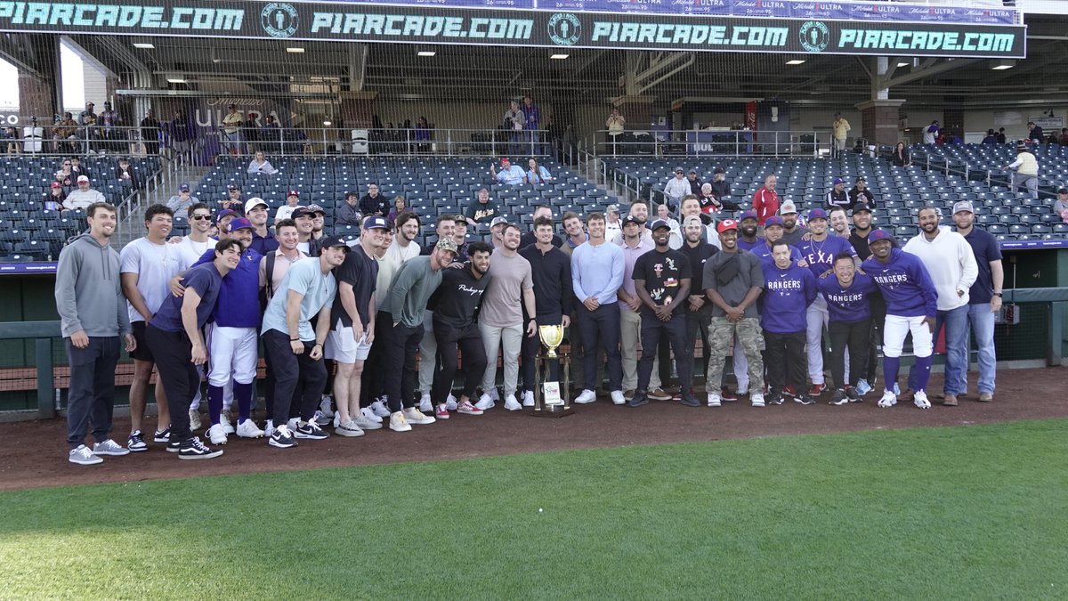 TEXPlayerDev's tweet photo. Celebrating the 2022 Texas League Champs! 🏆 https://t.co/mnPqHhc3vx