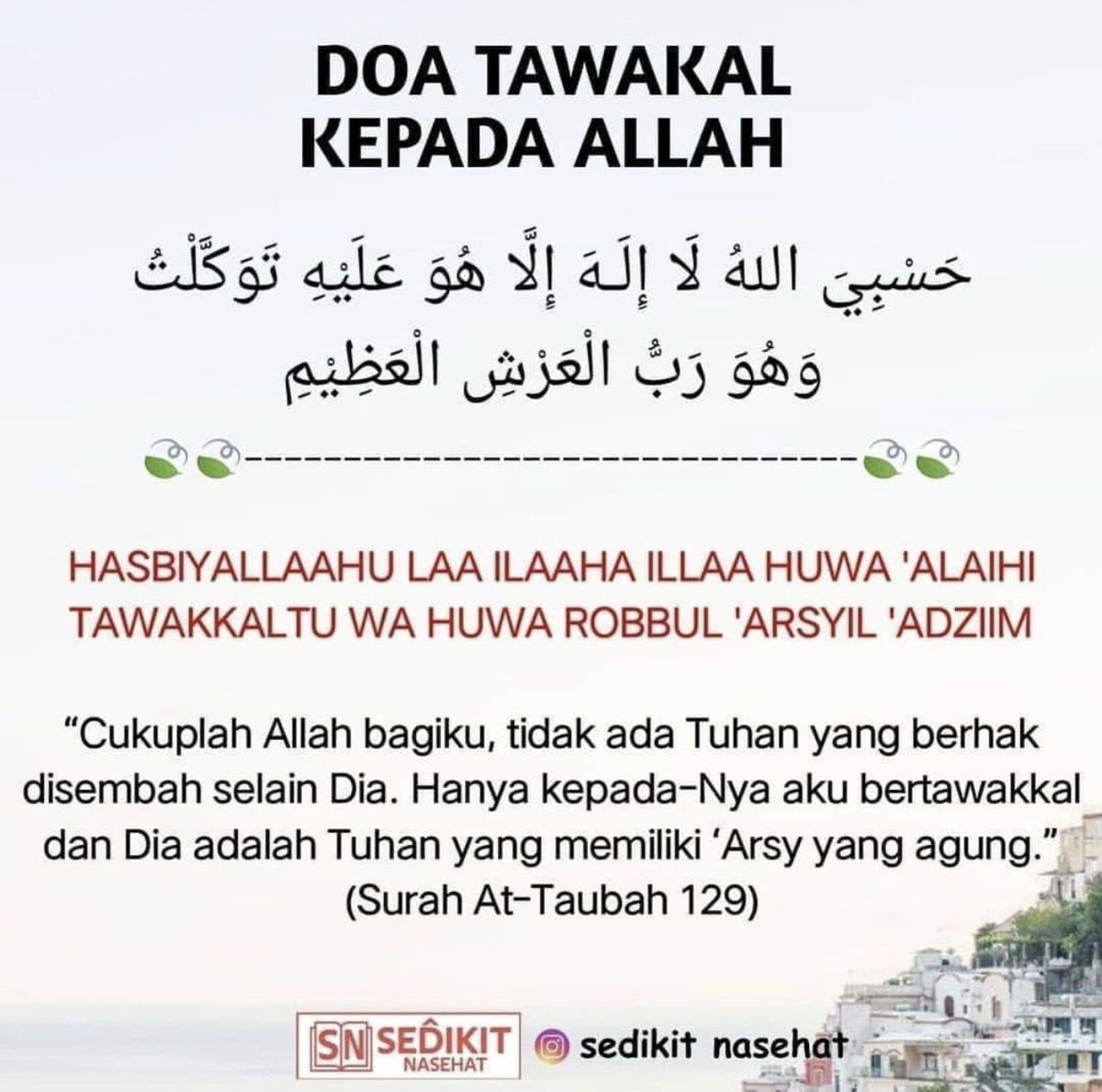 SantapanMinda's tweet photo. Doa tawakal kepada Allah. 🤲🏻 https://t.co/PjDykNKwDq