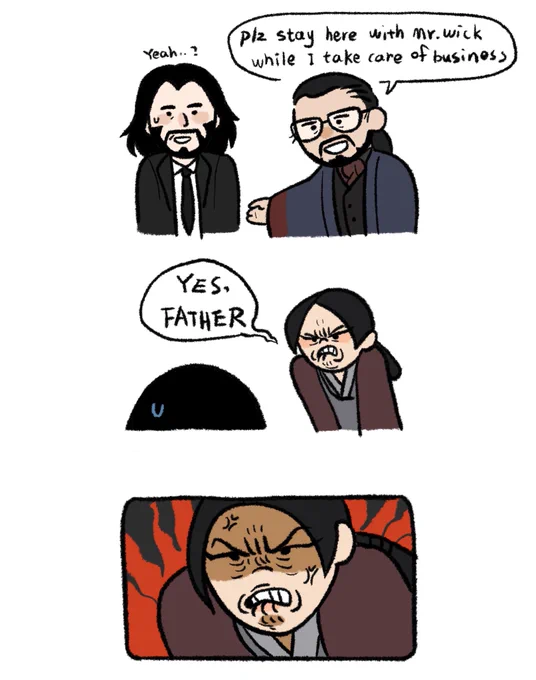 #JohnWick4 she not a big fan of john wick I guess 