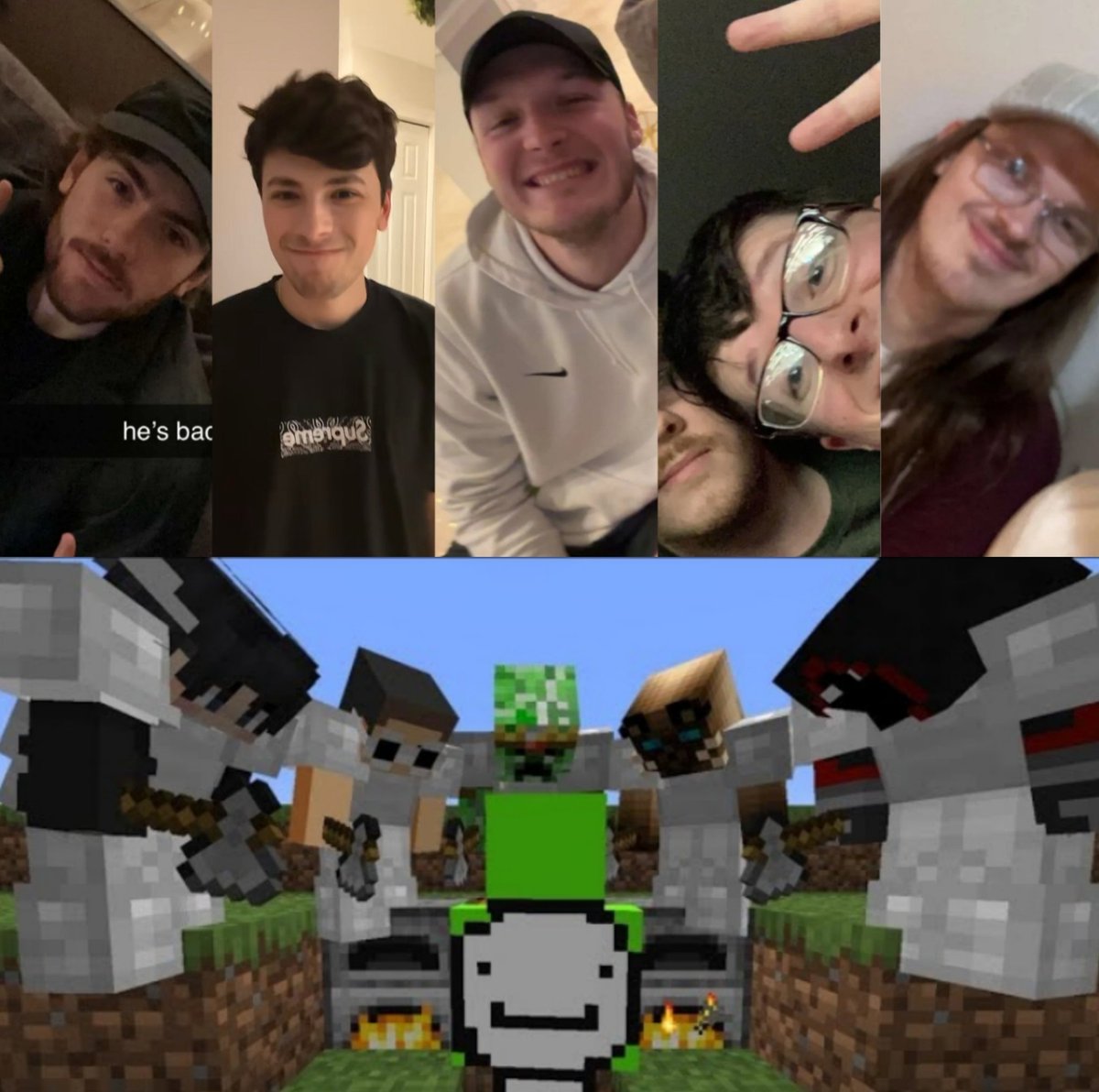 dnftoes's tweet photo. ALL THE HUNTERS ARE TOGETHER IRL I REPEAT ALL THE HUNTERS ARE TOGETHER IRL...!!!! IRL MANHUNT IS ACTUALLY HAPPENING AJDHJSJS https://t.co/1oSxwuXhVM