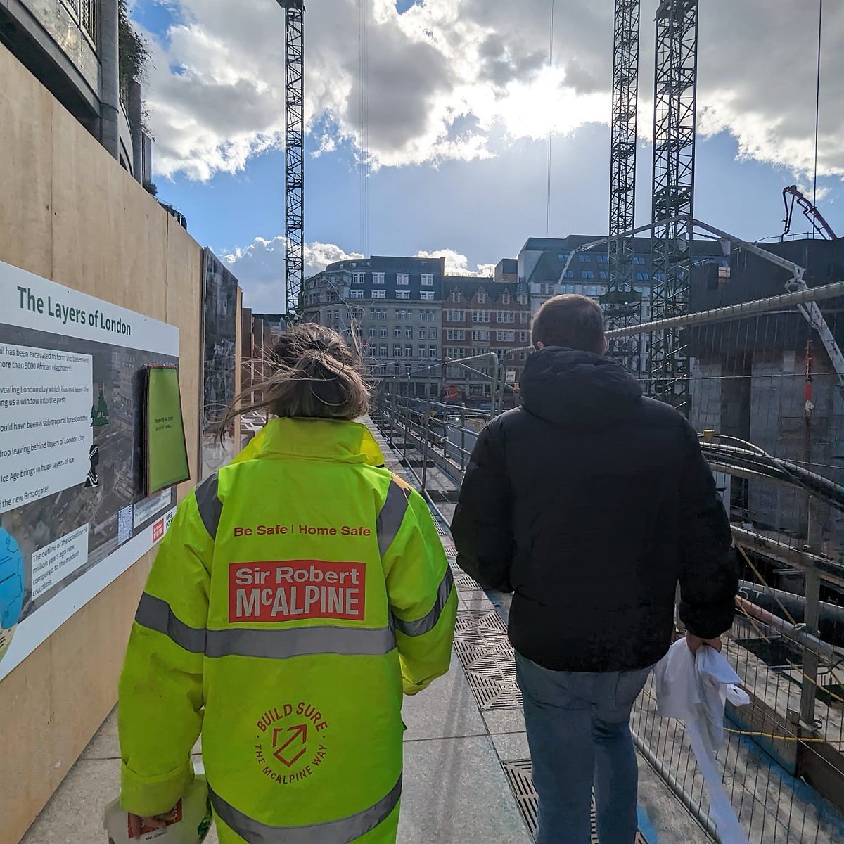 Thanks to <a href="/OpenDoorsWeek/">Open Doors Week</a> + <a href="/WeAreMcAlpine/">Sir Robert McAlpine</a> for a tour of the massive 1 Broadgate construction site 🏗️ #OpenDoors23