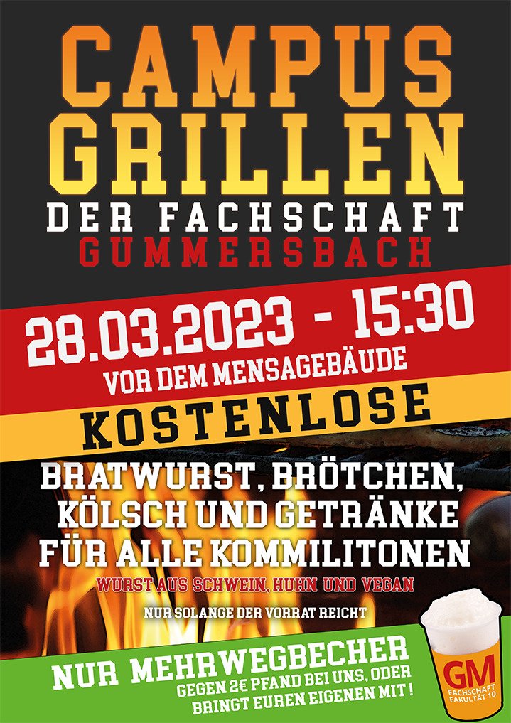 Pünktlich zum Start des Semesters haben wir wieder etwas für euch vorbereitet. Kommt vorbei 😋