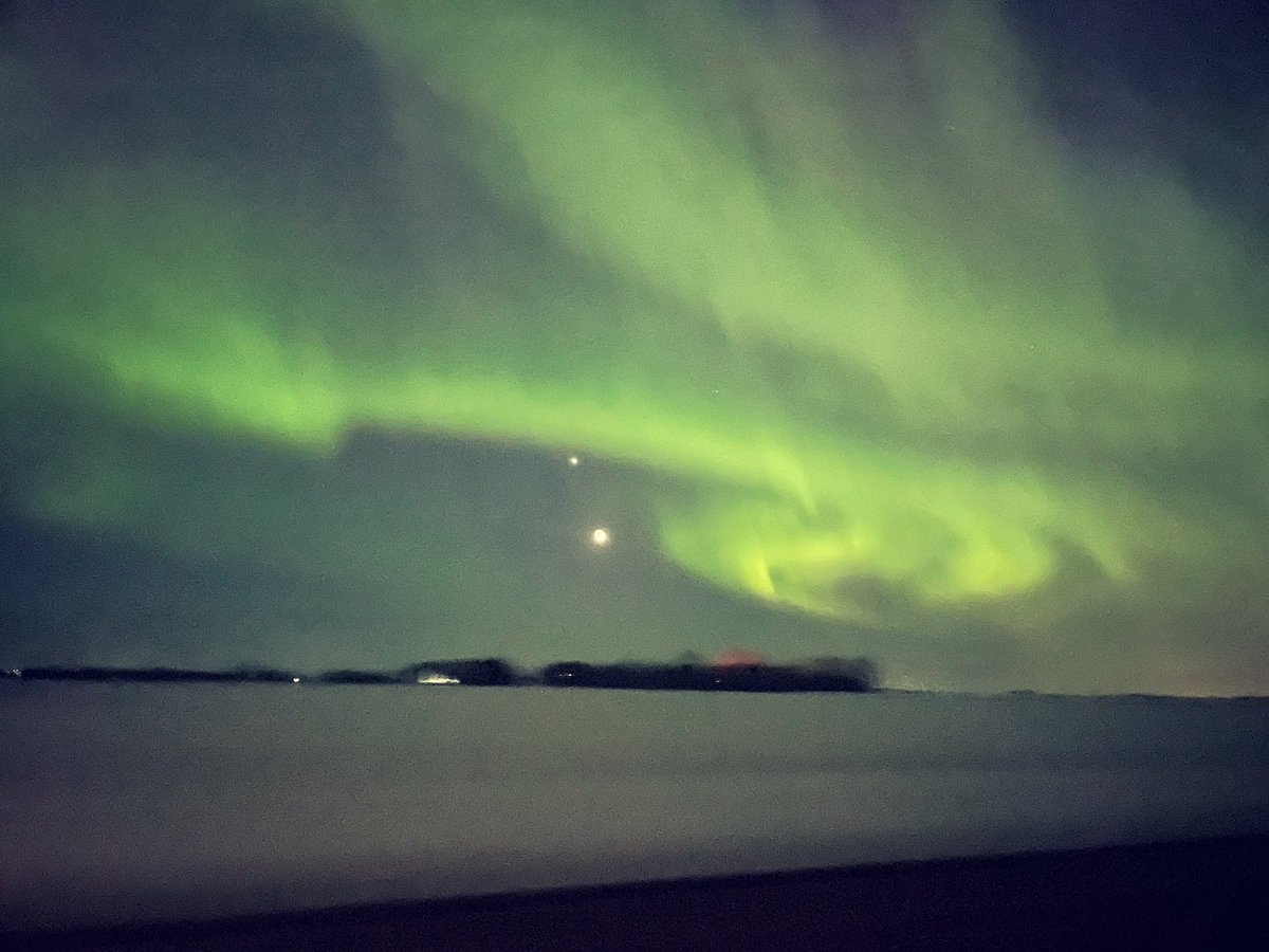 Beautiful skies last night just outside Saskatoon 💚