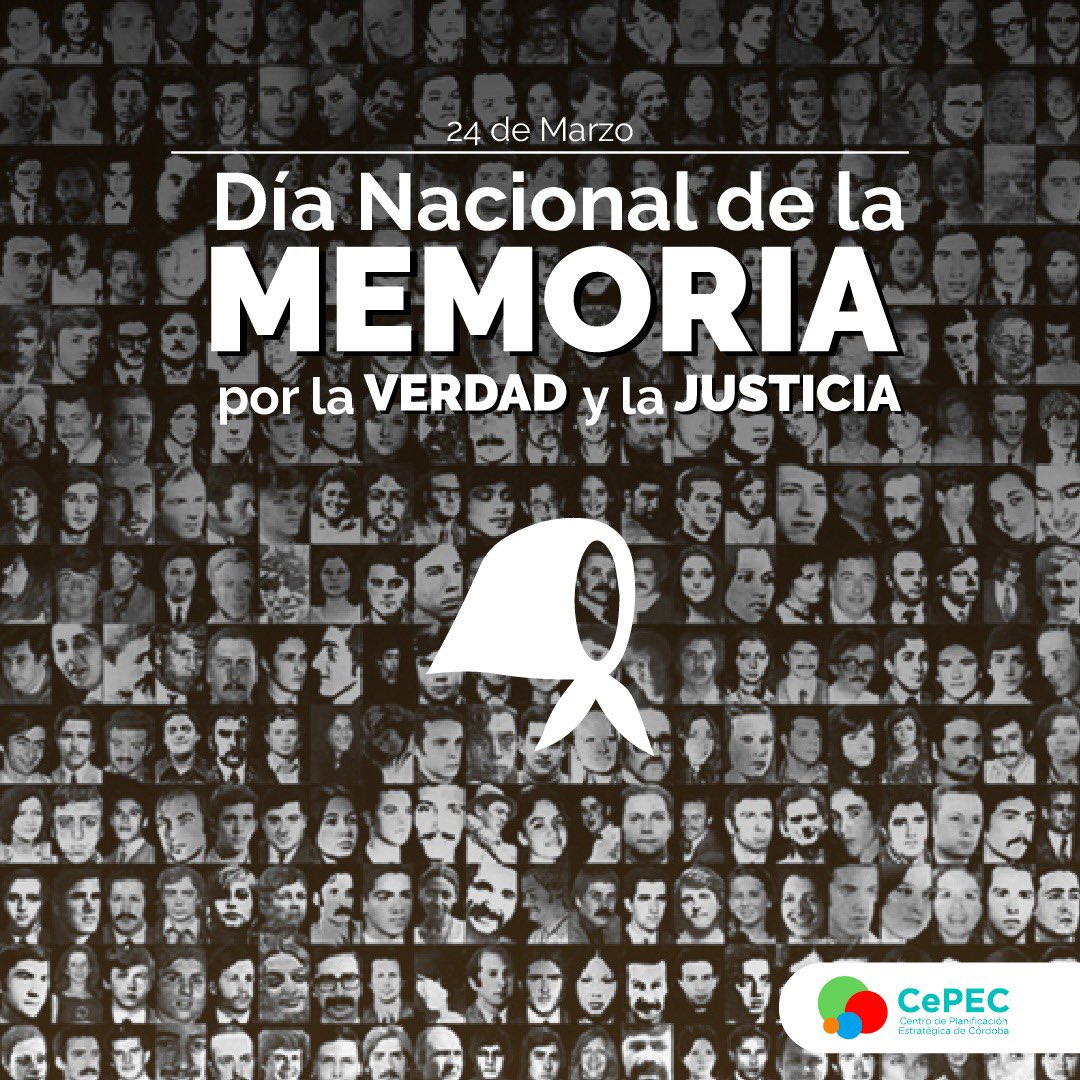 Hoy es #24deMarzo, Día de la Memoria por la Verdad y la Justicia. Rumbo a 40 años de Democracia ininterrumpida, volvemos a decir: #NuncaMás.