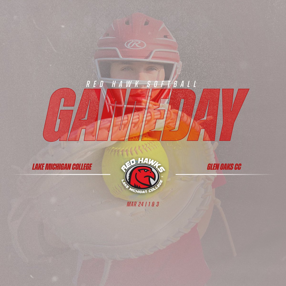 RedHawksSoftba2's tweet photo. Back at it again with GAMEDAY!!! 💣💪🏼💣💪🏼 watch us as we face off in a double header against the Vikings today @ 1&3
📍: Glenn Oaks CC
📺: GameChanger - Lake Michigan College
#RedHawkSoftba2 #TalonTough #letswork https://t.co/c7MkwCiYbl