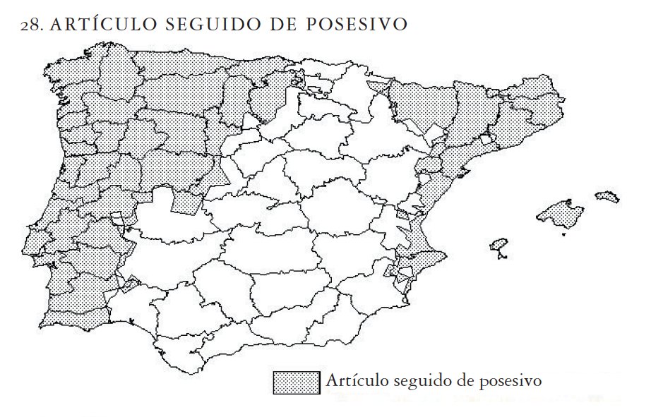 SimonPerera's tweet photo. El artículo seguido de posesivo (como en gallego o catalán), que tiene ese regusto antiguo en español y sobrevive en algunas canciones folk ("los mis hijos, la mi puerta") se usaba hace algunas décadas en prácticamente la mitad de la península. 😱😱 https://t.co/zC0lgZNVh3