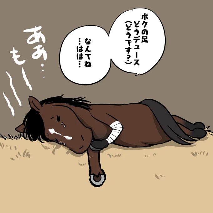 いやもう…びっくりして…
とにかく無事で、とにかくお大事に💦
#ドウドュース #ドバイターフ 