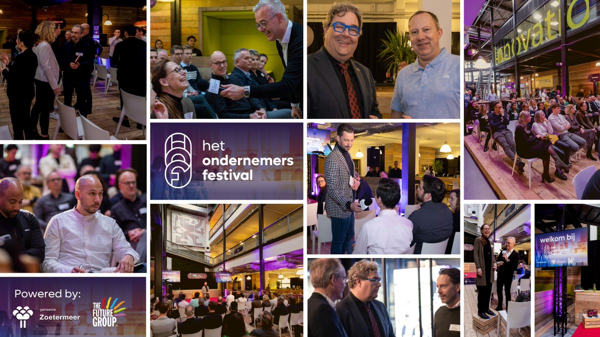 Gem. Zoetermeer &amp; The Future Group kijken met IT-ondernemers terug op geslaagd Het Ondernemers Festival😀. Met 👏: <a href="/PatrickJvanGils/">Patrick van Gils</a> <a href="/solingen/">Rini van Solingen</a> <a href="/BDzakelijk/">Belastingdienst</a> <a href="/KVK_NL/">Kamer van Koophandel</a> <a href="/Rabobank/">Rabobank</a> <a href="/UNIIQ_NL/">@UNIIQ_NL</a> <a href="/AltijdBekend/">AltijdBekend</a> <a href="/Merketingvisie/">Merketingvisie</a> <a href="/Netwerk079/">Netwerk Zoetermeer</a> <a href="/iedema/">Jan Iedema</a> <a href="/DutchInnoPark/">Dutch Innovation Park</a> #HOF23
👉 flic.kr/s/aHBqjAwTSd