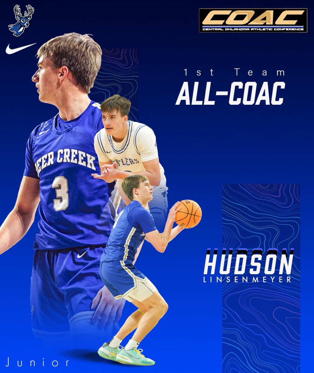 Congrats to <a href="/HudsonLinsenme2/">Hudson Linsenmeyer</a> for being named to 1st Team All-Conference for the COAC!