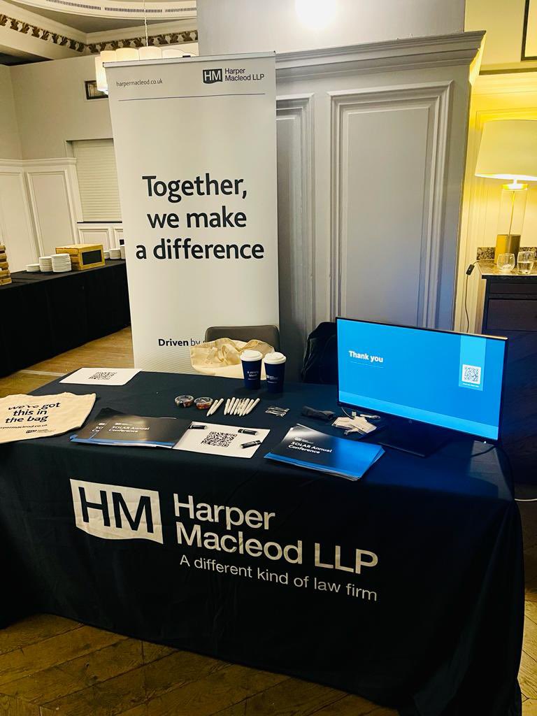 JenniferMcmart3's tweet photo. Huge thanks to all of the sponsors, supporters, raffle prize donators, speakers and participanwhich have helped make the 2023 Solar conference a great success. Well done too to the Solar Executive, Glasgow Central Hotel and Red Pepper Events. 👏👏👏 #solarconf23 @HarperMacleod https://t.co/Qo1QUIE9Ci