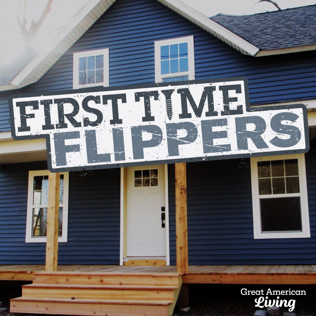 GAlivingTV's tweet photo. Follow along every Friday beginning at 11a ET as two newbie flippers set out to turn a profit by flipping their very first home! #FirstTimeFlippers #GreatAmericanLiving https://t.co/IBLGqvgBl0