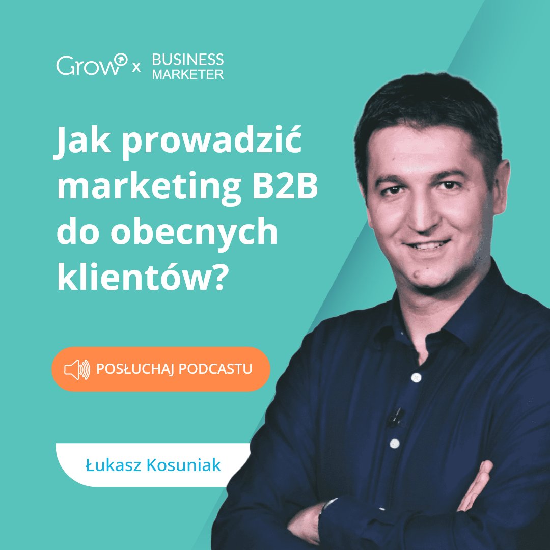 GrowPoland's tweet photo. Zwiększenie sprzedaży do obecnych klientów jest coraz powszechniej postrzegane jako wartościowa strategia biznesowa #B2B 📈 Jaki udział może w niej mieć #marketing? Posłuchaj 148. odcinka podcastu #BusinessMarketer 👇 
https://t.co/rJRtkmWs5I https://t.co/dv9zdiJU9H