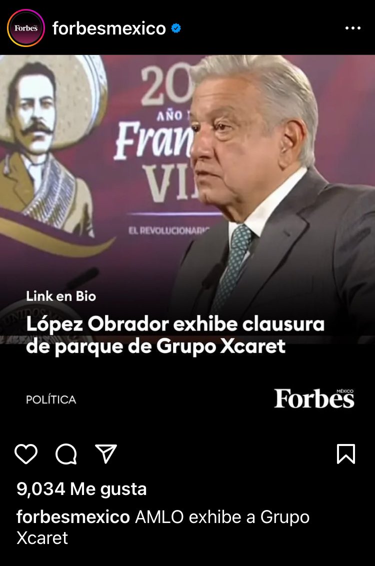 anareyor's tweet photo. Ahora va contra @Grupo_Xcaret ??? Qué tiene que ver esto con su #TrenMaya ?? Este tipo está enfermo. https://t.co/qFrU0N4qip