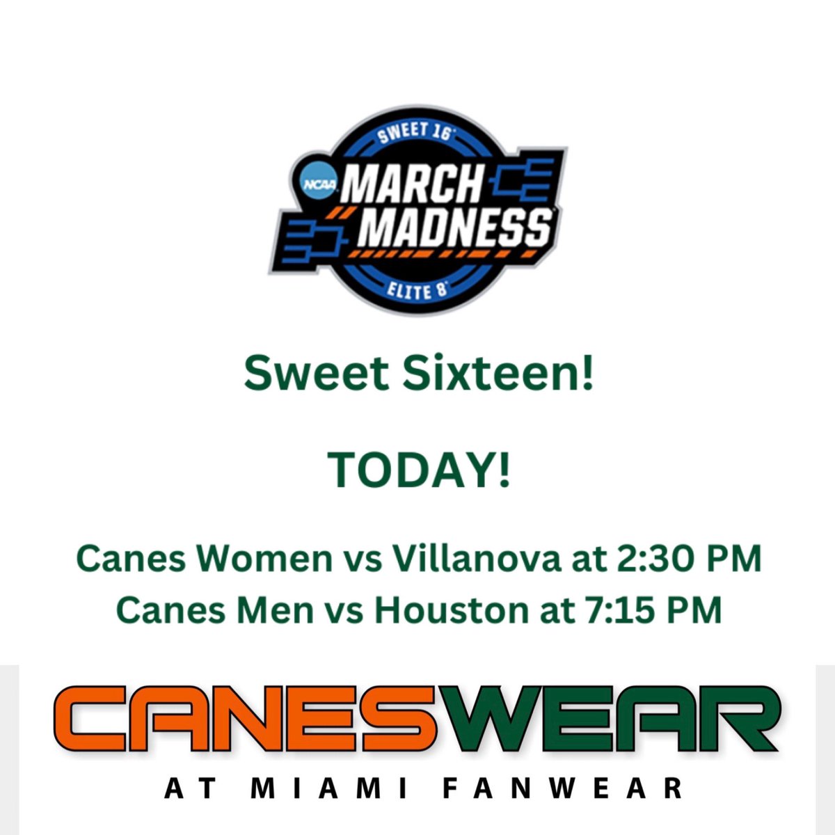 CanesBlitz on Twitter "RT Canes_Wear GAME DAY DOUBLEHEADER