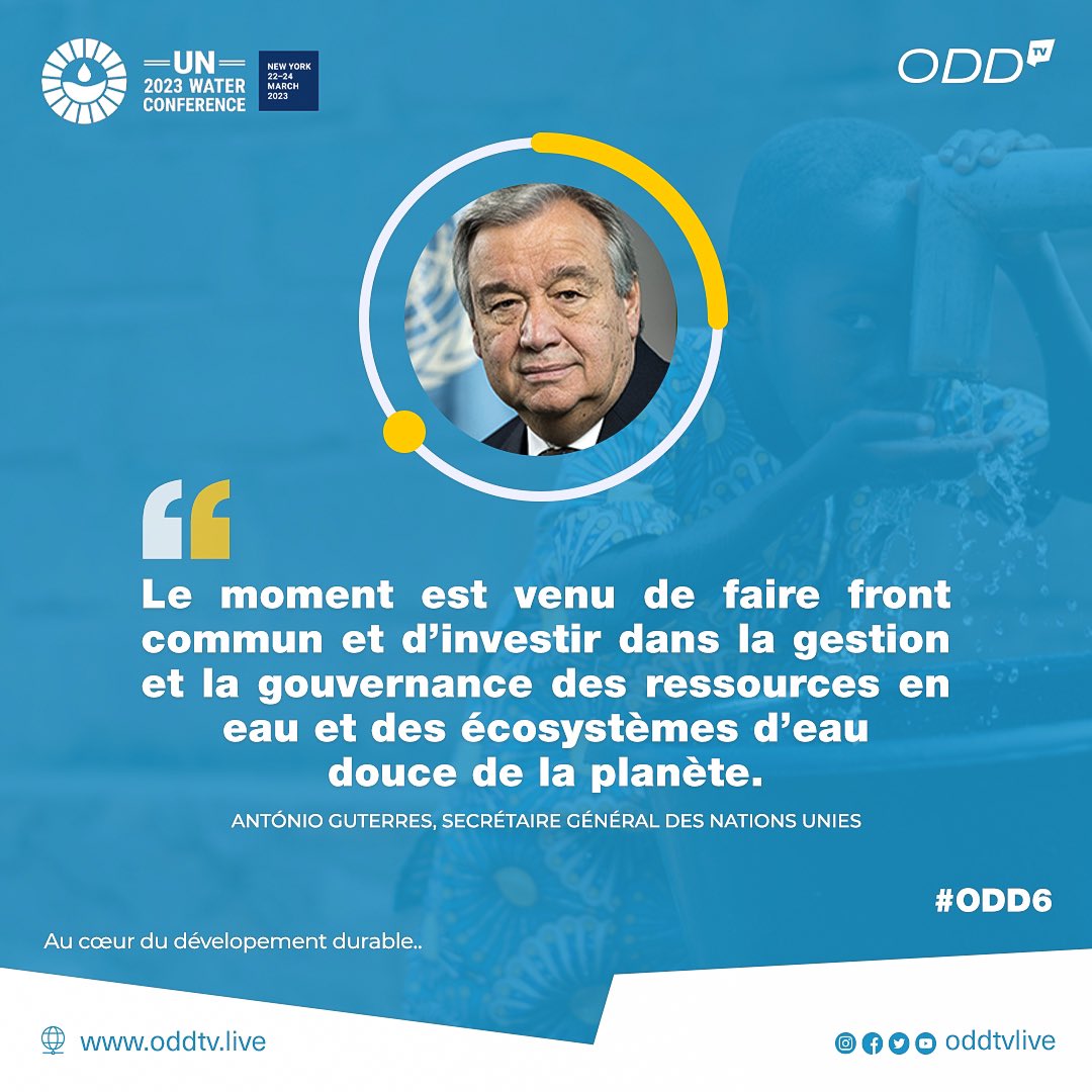 oddtvlive's tweet photo. Les 40dernières années,l’utilisation des ressources en eau ds le 🌏 a augmenté de près de 1%/an et devrait continuer d’augmenter à un rythme similaire jusqu’en 2050,sous l’effet conjugué 📈démographique,du développement socio-économique et de l’évolution des modes de consommation https://t.co/lcmiGrgqzO