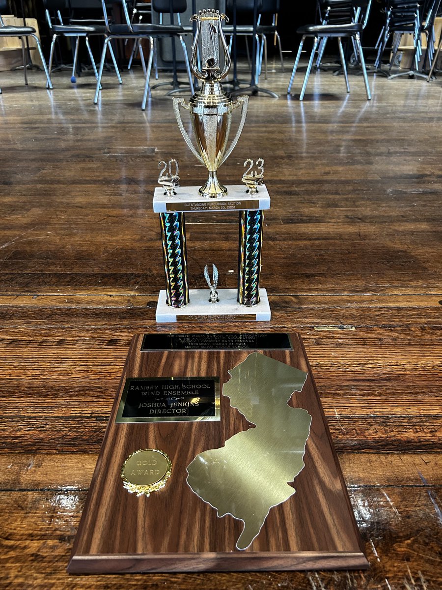 Yesterday, the RHS Wind Ensemble performed at the 2023 NJSMA Region 1 Concert Band festival. They earned a gold rating and an outstanding percussion award! To say I am proud is an understatement! These students have worked so hard this year! #GoRamsNJ