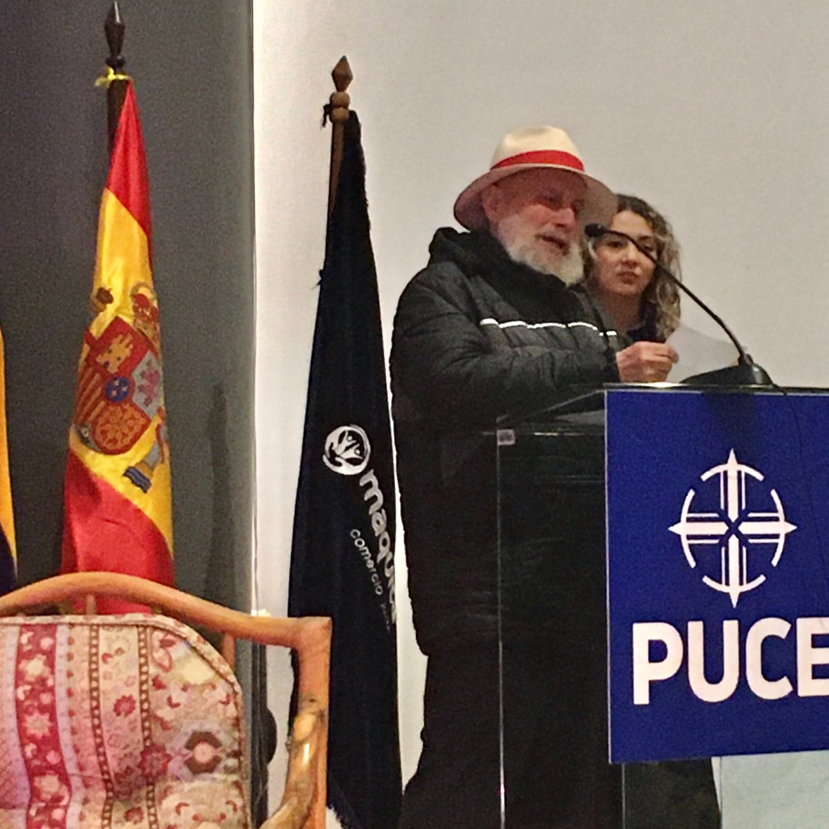 El Padre Graziano | Presidente de @Maquita_Cjusto inaugura este evento, “Podemos lograr que nuestro país sea una maravilla donde de gusto vivir… gracias por estar celebrando con nosotros”. 

La Fundación cumple 38 años. Si es posible una sociedad justa y solidaria en #Igualdad.