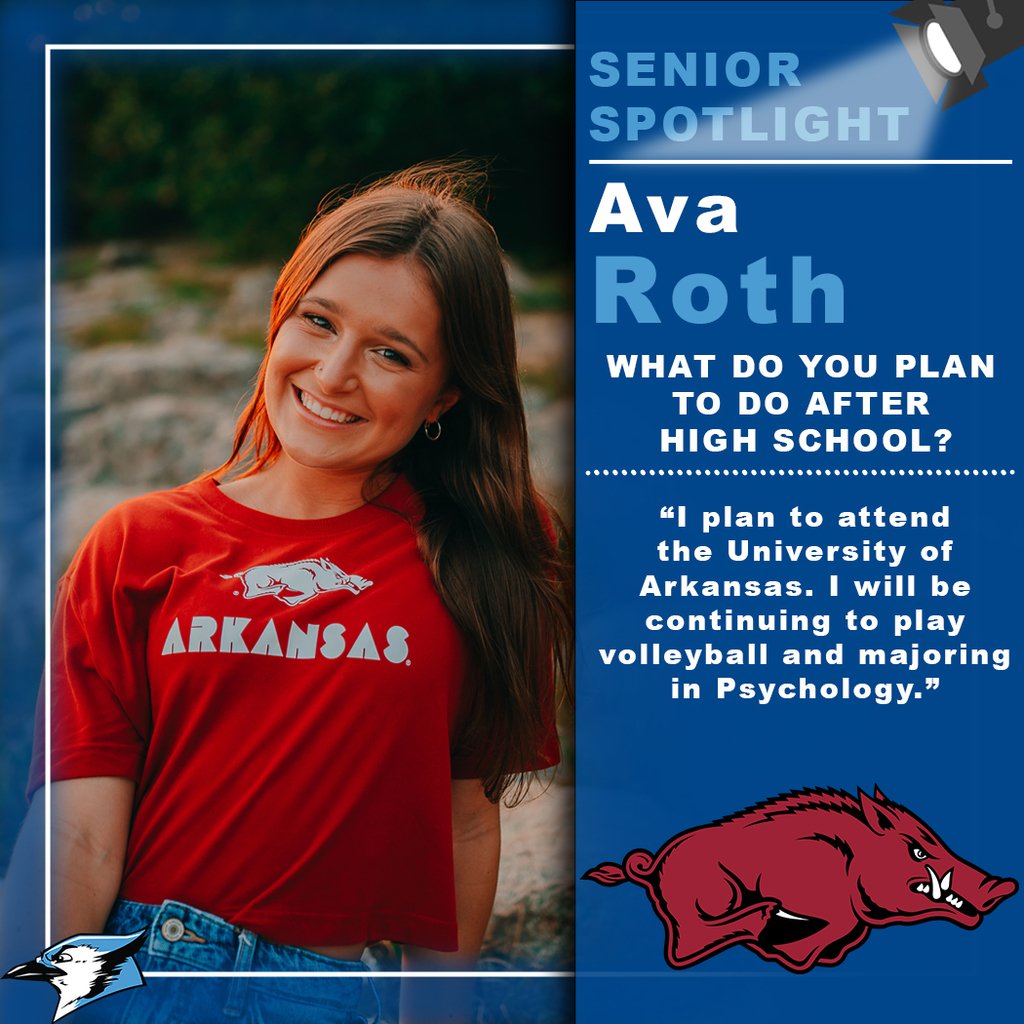 It is time for this week’s #BlueJay Senior Spotlight!
Each week we will recognize seniors &amp; celebrate their post-secondary plans, whether it is college, trade school, the military, or a career they prepared for while attending high school. Congrats &amp;  good luck to these seniors!