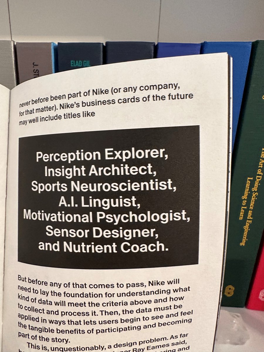 What job titles will we see in 10, 25 or 50 years time?

<a href="/Nike/">Nike</a> are always ahead of the curve.

They already have plans for job roles such as:

🛸 Perception Explorer
👁 Insight Architect
⚽ Sports Neuroscientist
🤖 A.I Linguist
🥝 Nutrient Coach
🔎 Motivational Psycologist
