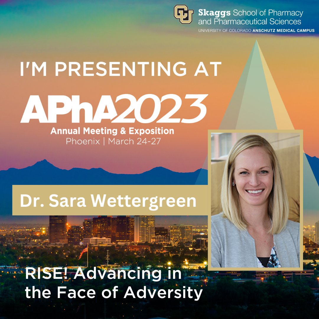 CUPharmacy's tweet image. #conferencealert Dr. Sara Wettergreen is presenting today on "PharmTalk: Practice Innovation with Use of Pharmacy Extenders" at #APhA2023! &amp;amp;, don't miss her AM presentation on Saturday, "PharmTalk: Pitstops in Precepting" #CUPharmacy