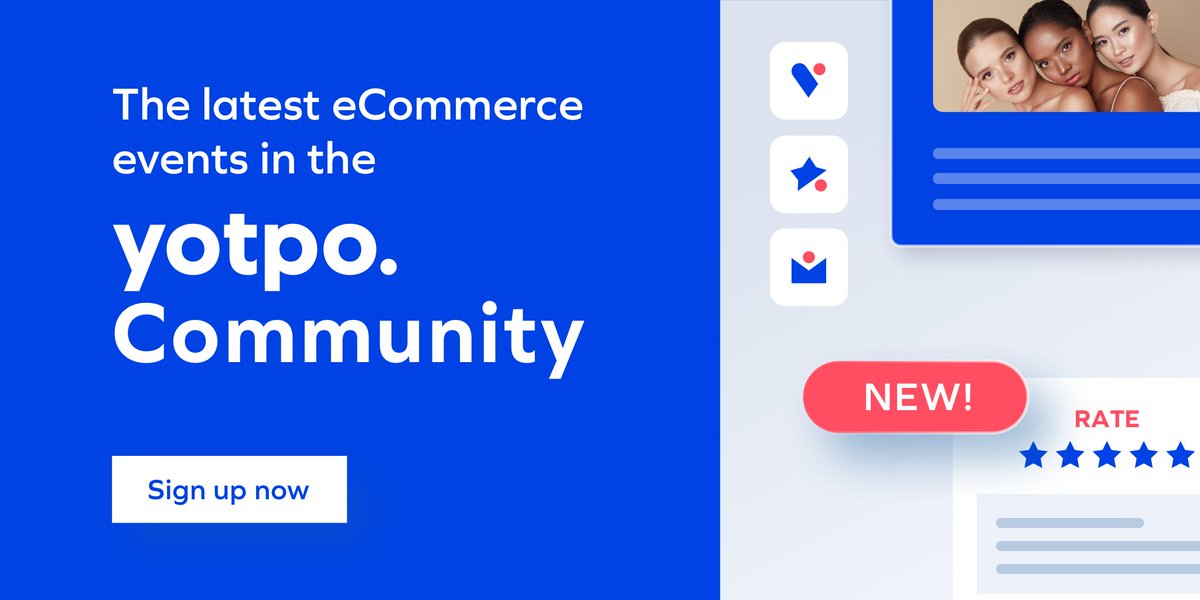 Stay on top of the latest eCommerce events and happenings in the Yotpo Community! Register now and start exploring exciting upcoming events and our library of recordings: bit.ly/401uxAl