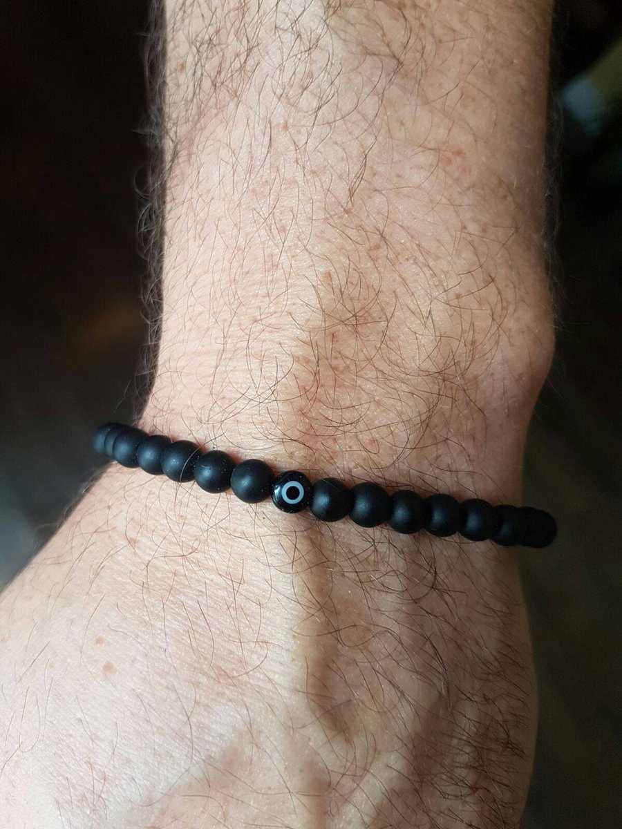 Thanks for the great review saminadaneshfar ★★★★★! 
etsy.me/42Abi2p #etsy #black #mensbracelet #mensstonebracelet #evileye #valentinedaygift #mensevileye #evileyecharms #evileyes #friendshipbracelet