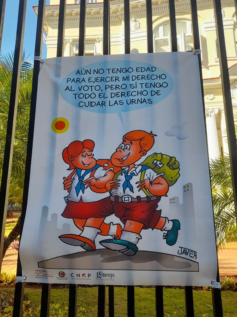 CNAPCuba's tweet photo. En estos momentos quedó inaugurada la muestra "Con humor, #MejorEsPosible", en apoyo a las elecciones próximas a celebrarse en nuestro país, este domingo 26 de marzo.
#CubaEsCultura #YoVotoXTodos https://t.co/aU7Hy9jgPf