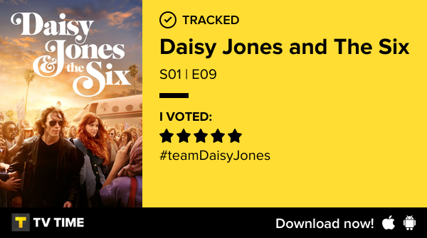 bexanafeels's tweet photo. I've just watched episode S01 | E09 of Daisy Jones and The Six! #daisyjonesthesix  https://t.co/rXX6ZTeJtb #tvtime https://t.co/2Oq7aYYzzG