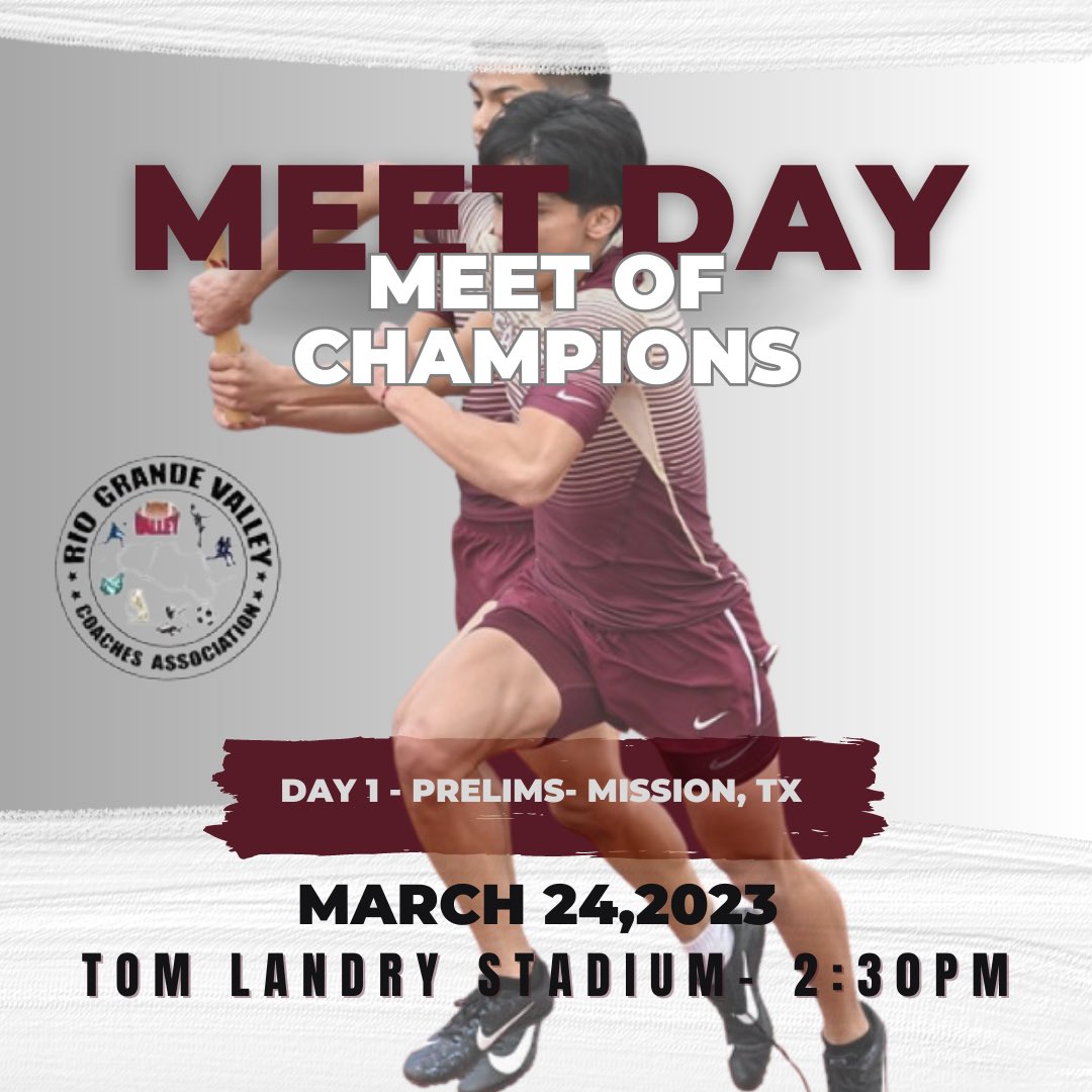 LFTrackandField's tweet photo. MEET of CHAMPIONS! #LFTF #BirdofPrey #FalconSpeed #BestofBest @RGVCA22 https://t.co/Xd9LgGydZI