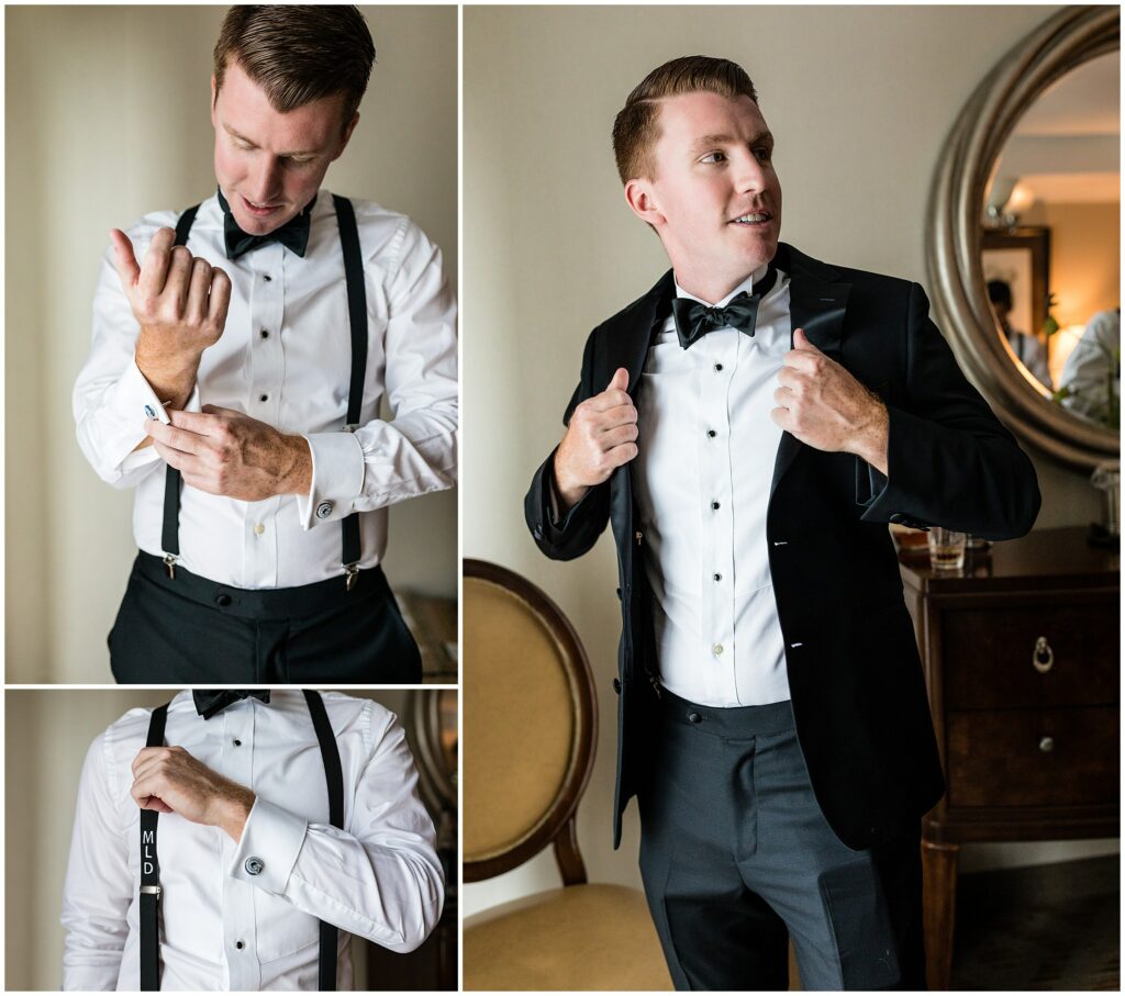Is there anything better than a groom with impeccable style? (&amp; great taste in whiskey?) bit.ly/3ZPkOfY