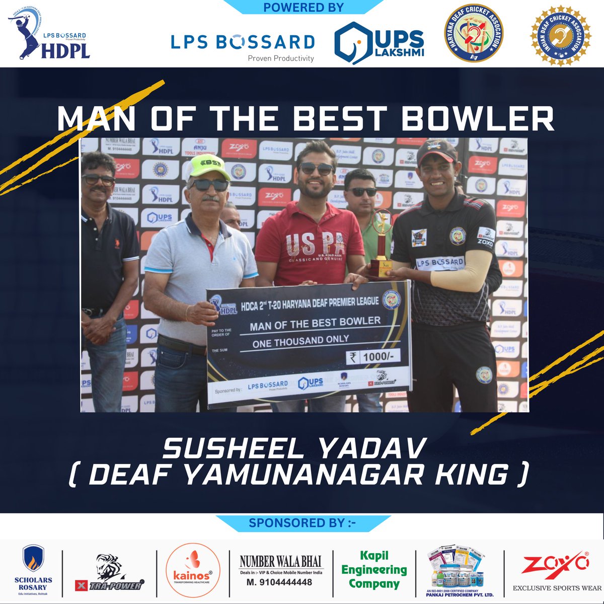 DeafHaryana's tweet photo. Prizes 🏆 for HDCA 2nd Haryana Deaf Preimer League 

#lpsboosard #ScholarsRosary #xtrapowertools #kaions #numberwalabhai #kapiarora #IndianDeafCricketAssociation #PremierLeague #hca @RajeshJain35 @GugnaniRavi @XtraPowerTools @indian_deaf https://t.co/8ga7wh7iu1